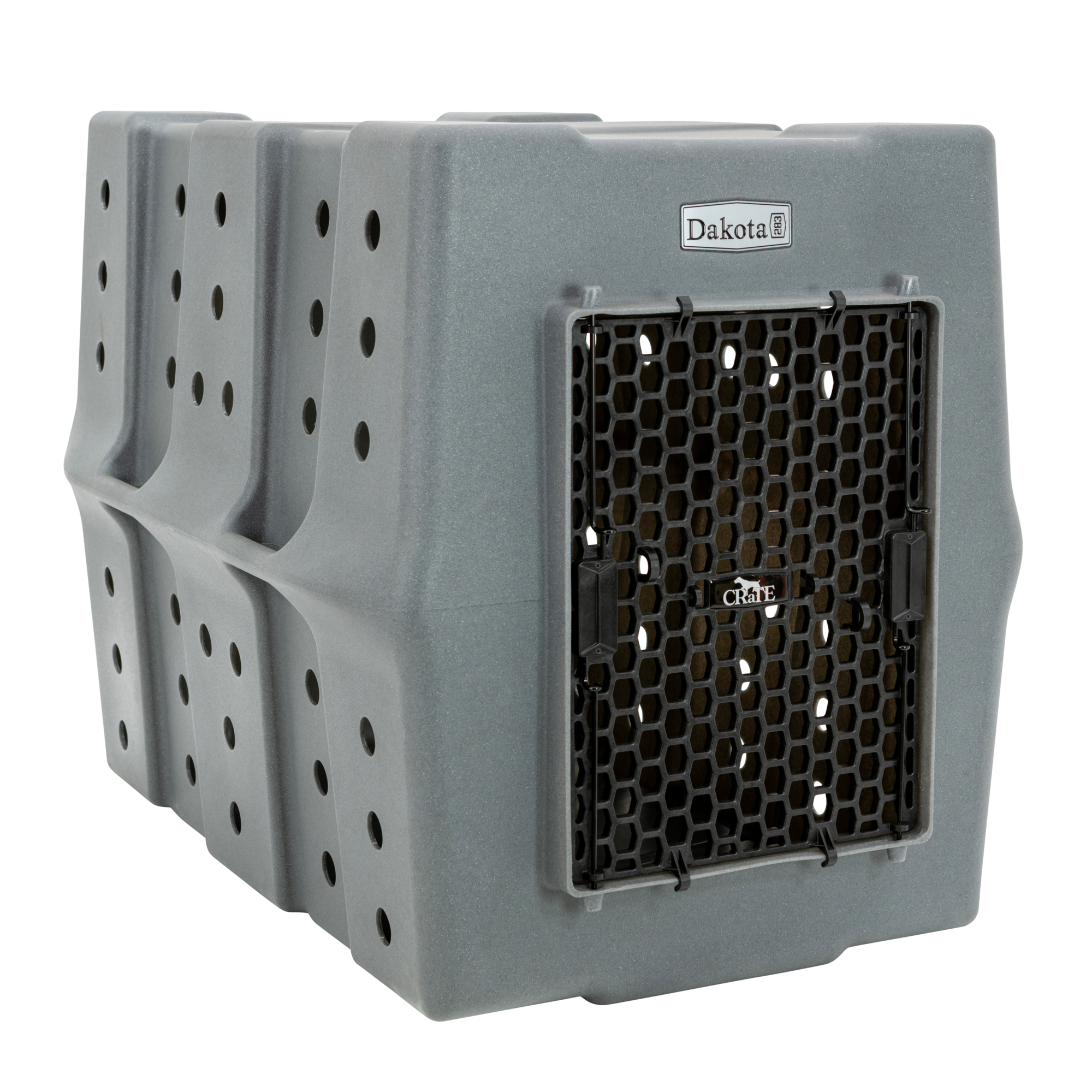 Dakota 283 Canine Rough and Tough Economy Kennel — X-Large, Dark Granite, Model# D2-CRATE-XL-DAR
